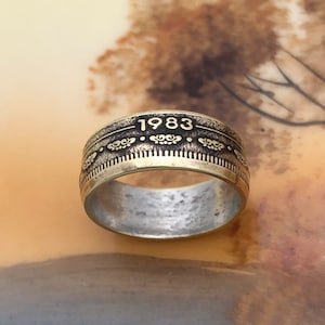 1983 Chuck E Cheese Coin Token Ring size 6 - In Pizza We Trust