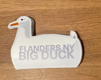 Big Duck Flanders NY Sticker – Long Island Landmark Decal