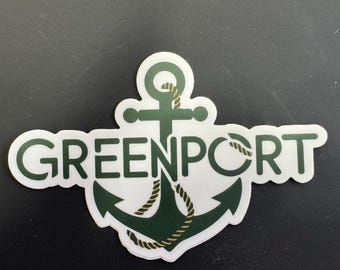 Greenport Anchor Sticker – Waterproof Maritime Decal