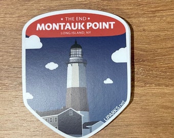 Montauk Point Lighthouse Sticker - Long Island Souvenir