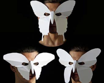 BUTTERFLY Mask - Make your own butterfly mask with this easy 3 in 1 papercraft template