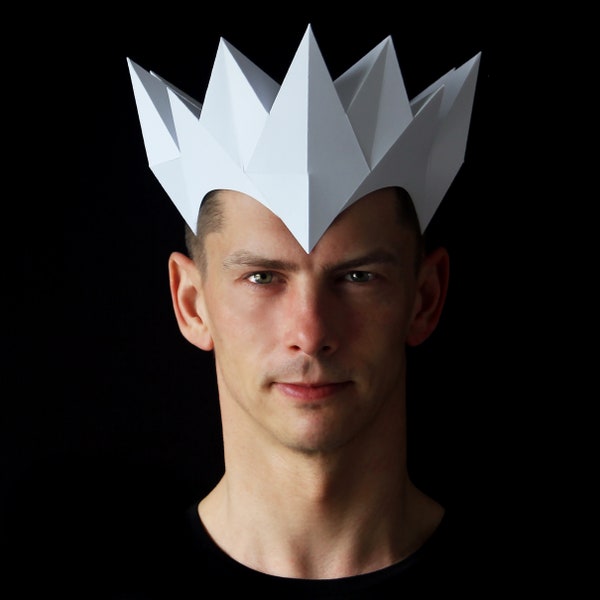 CROWN Headpiece - Build your own headpiece from card, with this papercraft template