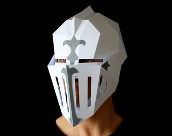 KNIGHT Armor Mask - Make your own Knight's helmet from card with this PDF download