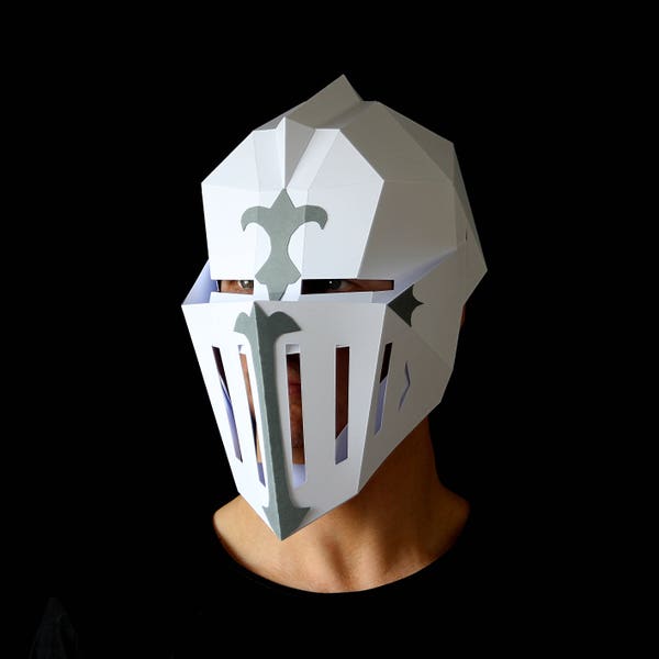 KNIGHT Armor Mask - Make your own Knight's helmet from card with this PDF download