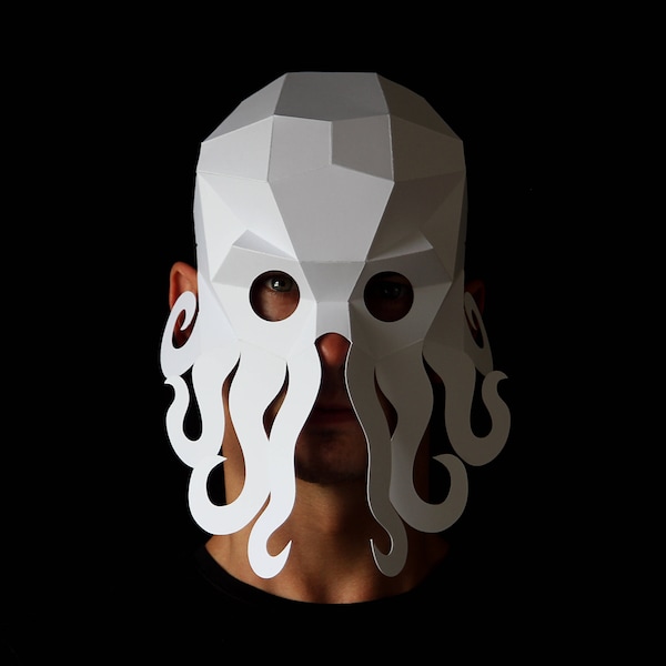 OCTOPUS Mask - Easy to make octopus mask with this PDF download