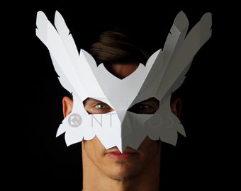 VOGEL Maske - Machen Sie eine einfache Vogelmaske aus Karton mit diesem PDF-Download