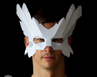 ICARUS Mask - Make an easy winged mask from card with this PDF download