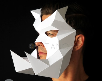 Plantilla de máscara de Bewilderbeast: Máscara de cartón DIY (patrón PDF)