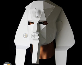 PHARAOH Mask -  Make your own Egyptian mask with card from PDF download