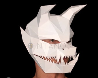 NACHTCREATURE Masker - Maak je eigen papieren masker met dit sjabloon