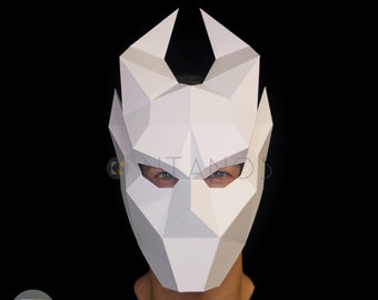 IFRIT Demon Mask - Verwenden Sie diese Vorlage, um Ihre eigene Dämon-Papier-Maske zu bauen
