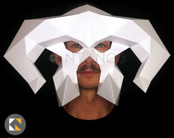 GOLIATH Demon Mask - Build your own Halloween paper mask