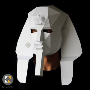 PHARAOH Mask -  Make your own Egyptian mask with card from PDF download