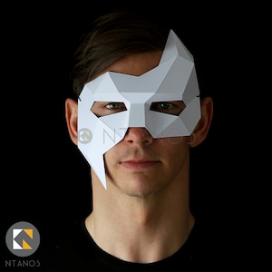 Maschera FANTASMA - Maschera di carta facile e veloce da realizzare con questo download in PDF