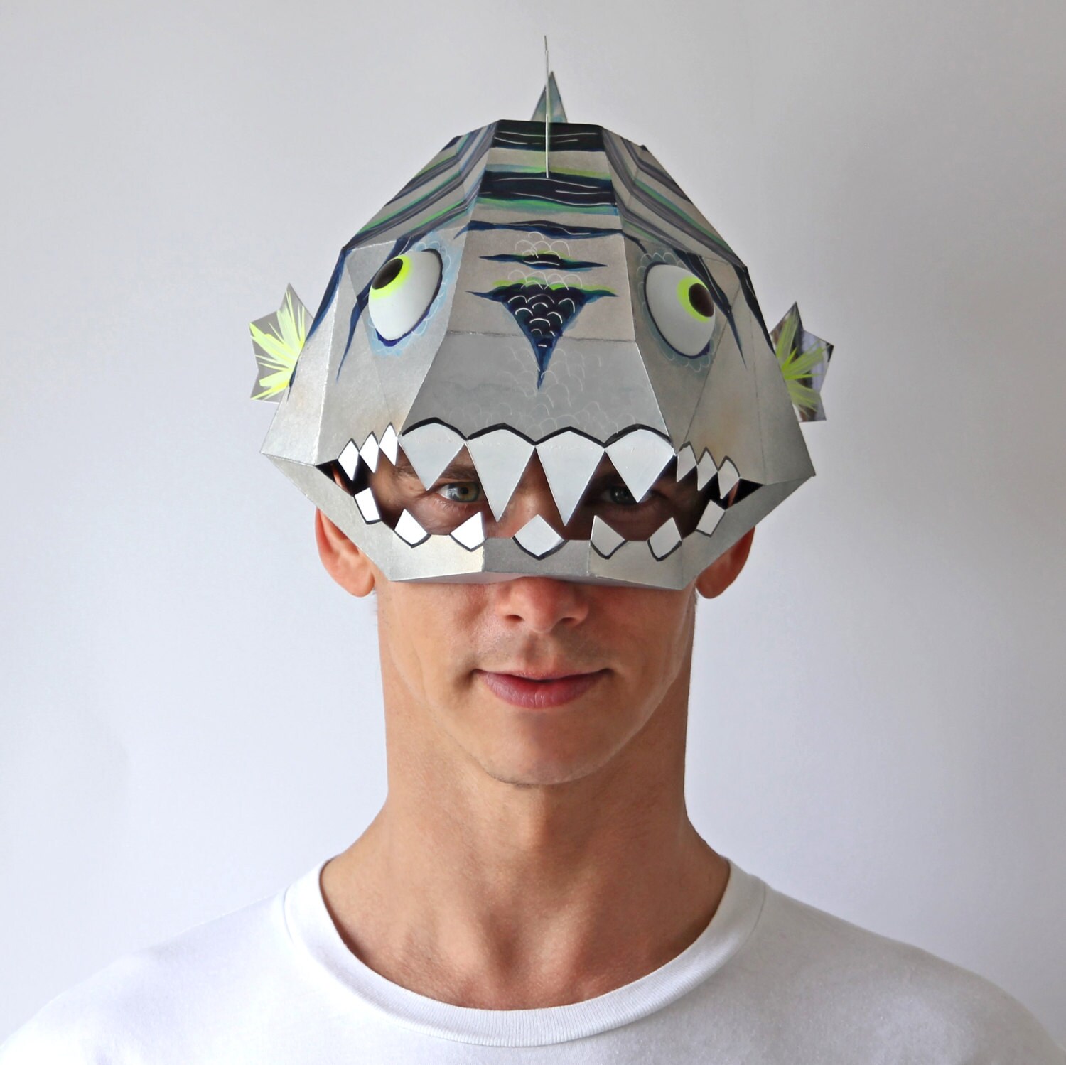 BAD FISH Mask - Make This Funny Mask From Card, Using This