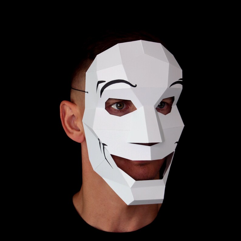 DRAMA Masks Make Your Own Pair of Comedy and Tragedy Paper Etsy