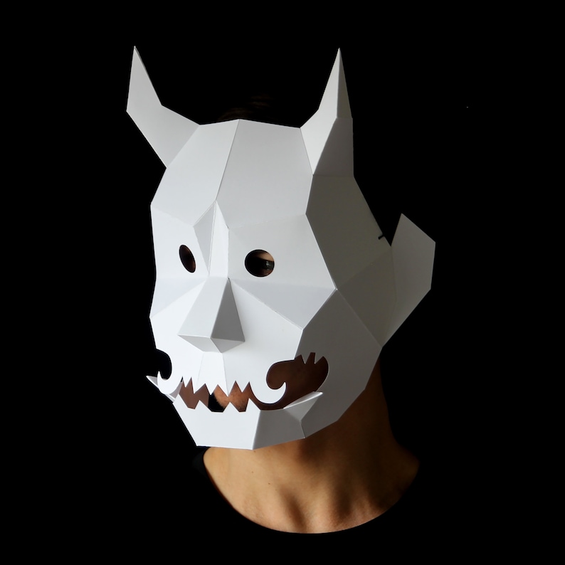 ONI Mask Build your own traditional Japanese Noh mask from Etsy