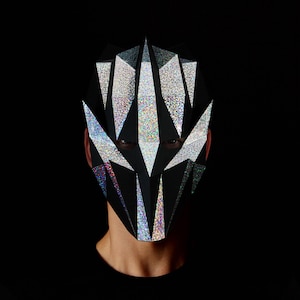 Geometric Mask Full Face Mask You Can Make With This Template - Etsy