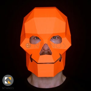 SKULL Mask Make Your Own Full Head Skull Mask From Card, With This PDF ...
