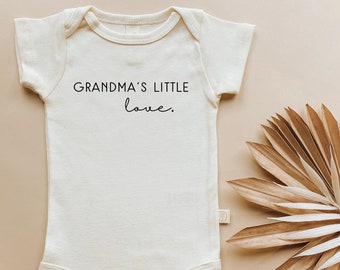 Grandma's Little Love Onesie®, Baby, Girl, Boy, Infant, Toddler, Newborn, Organic, Bodysuit, Onesie, Unisex, Gender Neutral, Grandparents