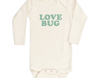 beige long sleeve baby onesie