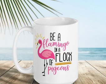 Flamingo Mug: Funny Customizable Coffee Cup