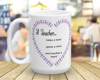 Personalized Teacher Mug: End of Year Gift, Custom Name