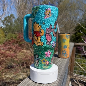 40oz Rhinestone Tumbler - Fairytale inspired, Handcrafted Sparkle