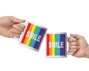 Rainbow Smile Coffee Mug, Looks Like The mug From Big  Bang  Theory, Funny, Quote, TV, Original Gift Idea, 8 Different mugs