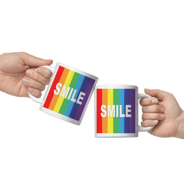 Rainbow Smile Coffee Mug, Looks Like The mug From Big  Bang  Theory, Funny, Quote, TV, Original Gift Idea, 8 Different mugs
