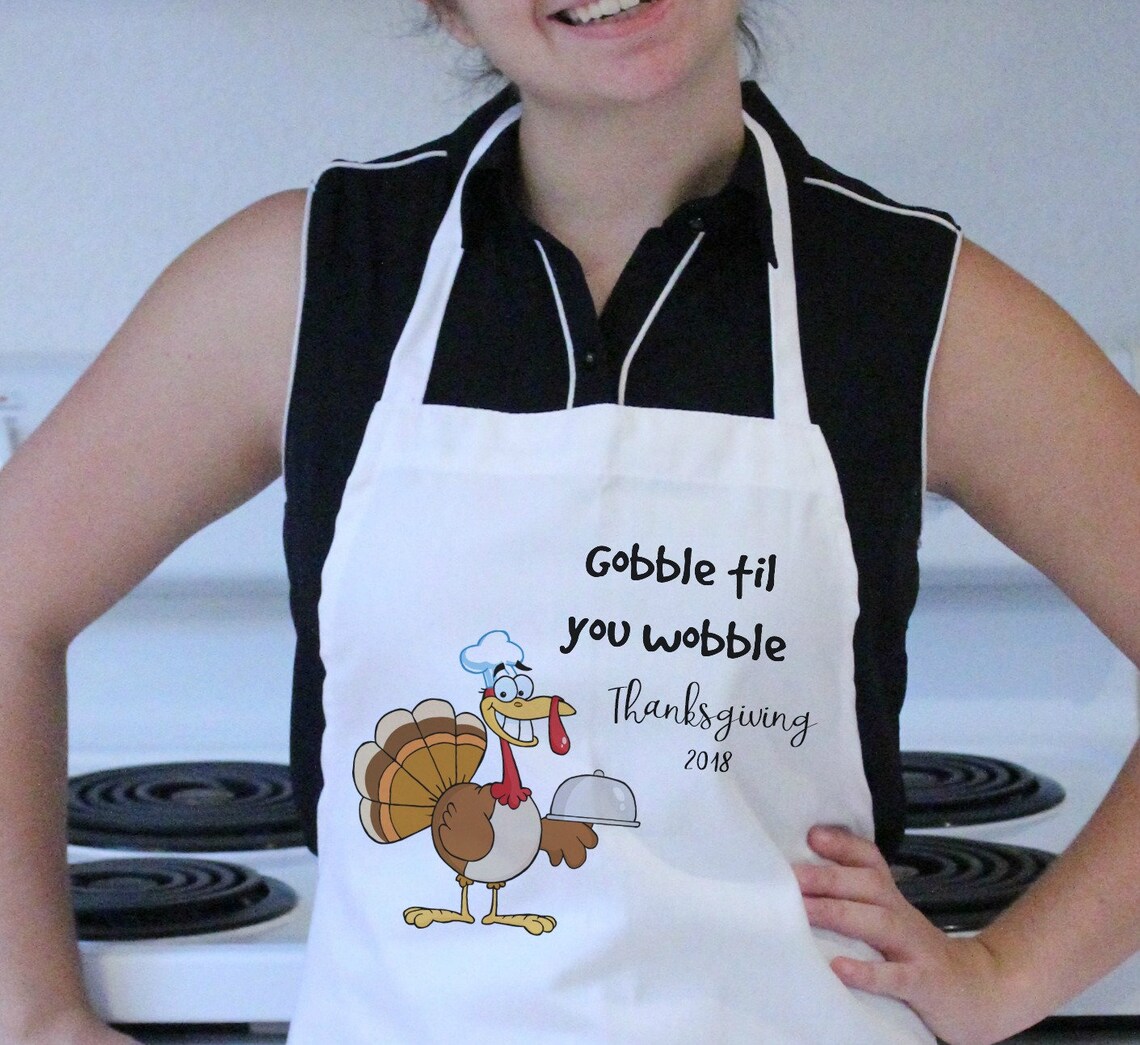 Gobble Then We Wobble Apron main image 0
