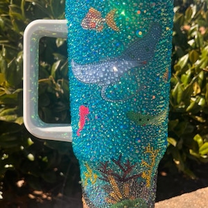 Custom Rhinestone Blinged out Tumbler, Bling,  Personalized tumbler, Rhinestones, tumblers, Now offering child sizes!