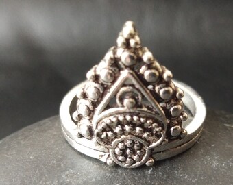 Adjustable Ring || Bohemian Chic Adjustable Brass Ring || Oriental Ring || Indian ring || Ethnic Ring