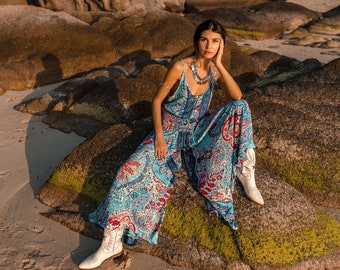 Bohemian Wide Pants || Floral Print Flared Pants ||  Fluid Summer Pants || Palazzo Trouser Free Size || Pants-Skirt