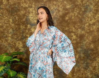 Bohemian Kaleidoscope Kimono || Psychedelic Print Long Kimono || Colorful Fluid Kimono || Free Size Pink Kimono ||  Boho Kimono Dress