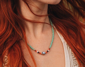 Evil Eye Necklace || Protection Amulet Necklace || Nazar Boncuk Necklace || Talisman Necklace || Turkey Eye Necklace