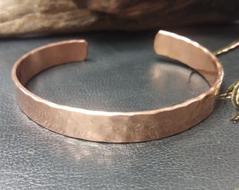 Hammered Copper Ethnic Bracelet || Therapeutic Cuff || Copper Adjustable Bracelet || Unisex Minimalist Cuff