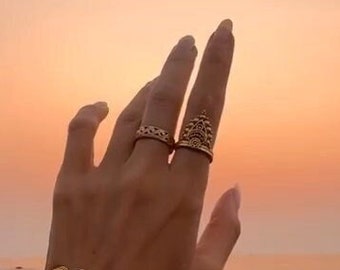 Adjustable Ring || Bohemian Chic Adjustable Brass Ring || Oriental Ring || Indian ring || Ethnic Ring