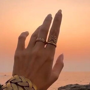 Adjustable Ring || Bohemian Chic Adjustable Brass Ring || Oriental Ring || Indian ring || Ethnic Ring