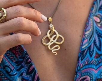 Snake Pendant || Symbol Pendant || Norse Mythology Pendant || Viking Pendant || Viking Medal || Midgard Serpent