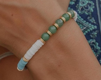 Adjustable Beaded Bracelet | Boho Ethnic Wrist Jewelry | Handmade Brass Bead Bracelet | Minimal Tribal Bracelet | Unisex Spiritual Jewelry