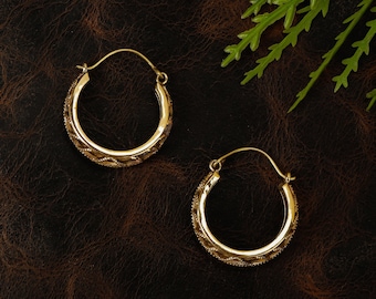Intricate Openwork Hoop Earrings | Woven Pattern Hoops | Bohemian Earrings | Geometric  Design | Everyday Statement Jewelry