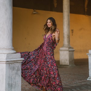 Elegant Bohemian Evening Dress