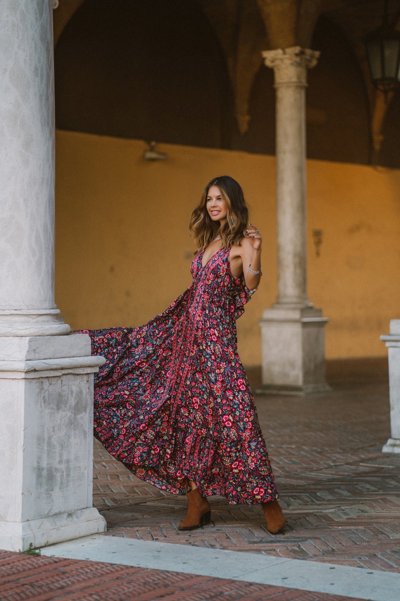 Elegant Bohemian Evening Dress