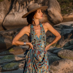 Long Backless Summer Boho Dress