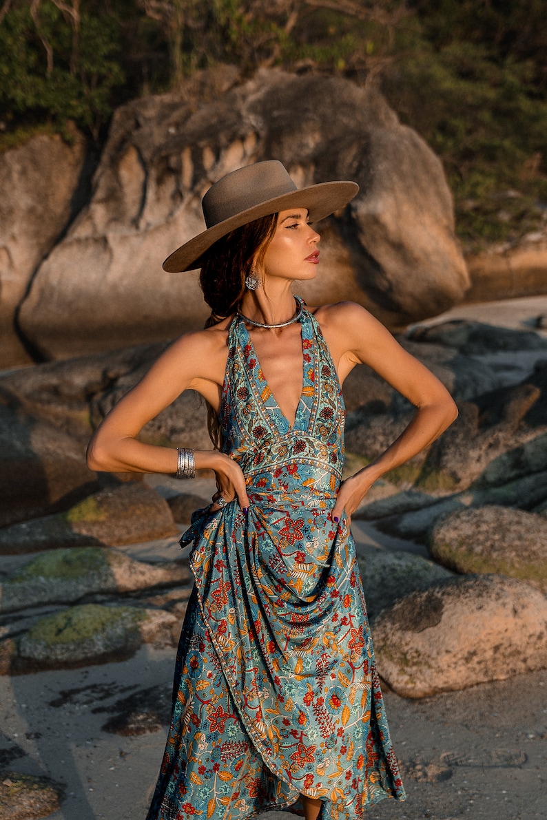 Long Backless Summer Boho Dress