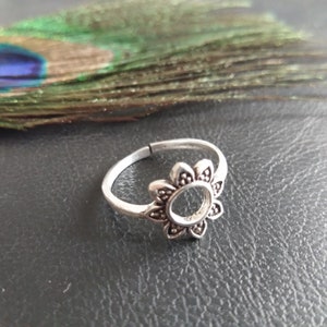 Floral Mandala Adjustable Ring