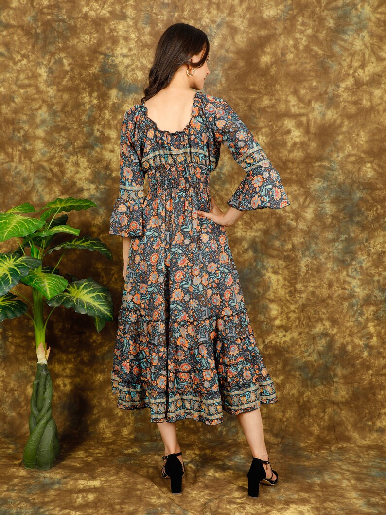 Bohemian Floral Dress