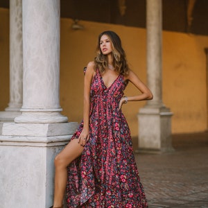 Elegant Bohemian Evening Dress