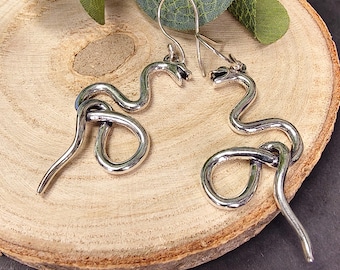 Dangling Snake Earrings || Ethnic Viking Earrings || Norse Mythology Tribal Earrings